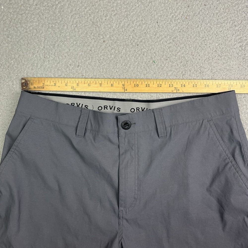Orvis Tech Pants Mens 40 Hiking Nylon Stretch Water Repellent Gray 5 Pocket - Picture 10 of 11